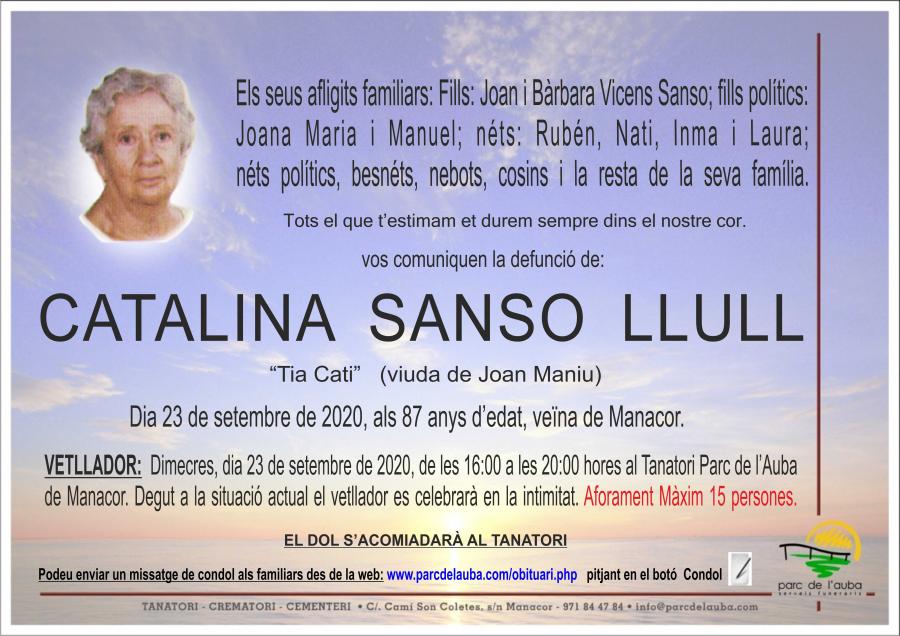 CATALINA SANSO LLULL