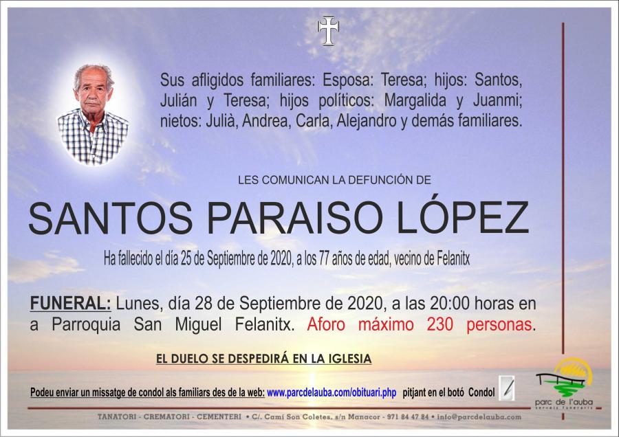 SANTOS PARAISO LÓPEZ