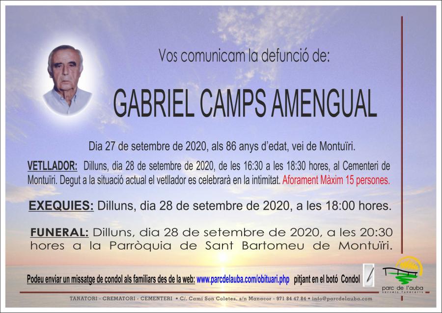 GABRIEL CAMPS AMENGUAL