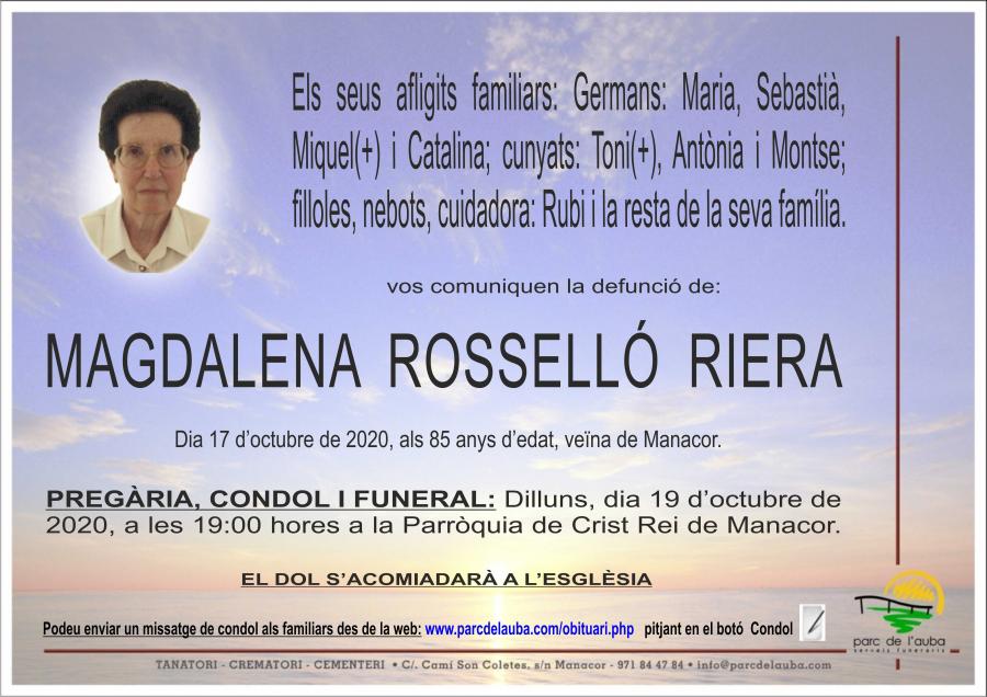 MAGDALENA ROSSELLÓ RIERA