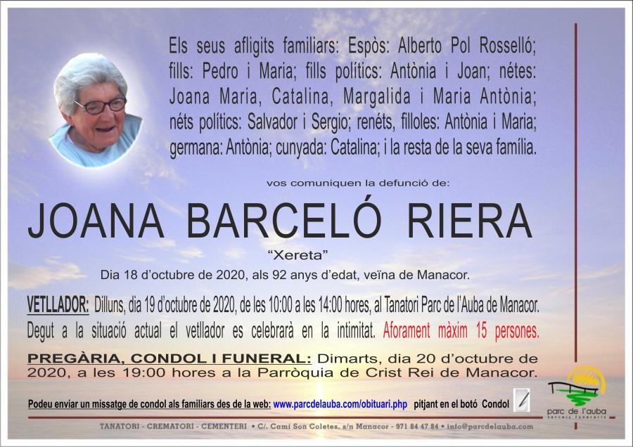 JOANA BARCELÓ RIERA