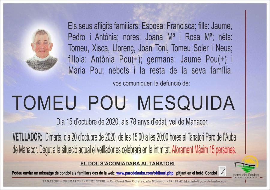 TOMEU POU MESQUIDA