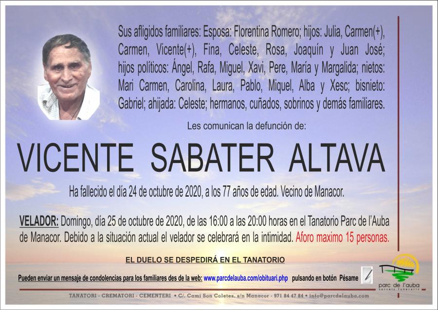 VICENTE SABATER ALTAVA
