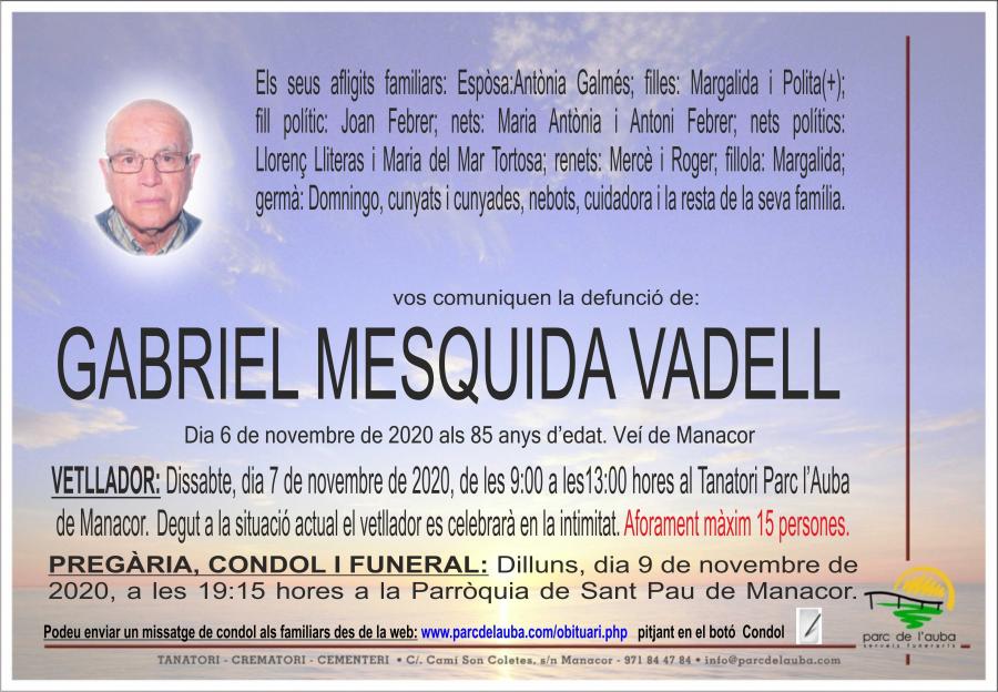 GABRIEL MESQUIDA VADELL