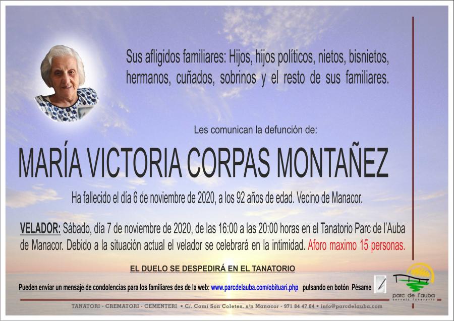 MARÍA VICTORIA CORPAS MONTAÑEZ