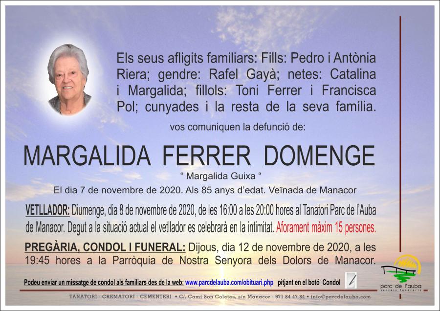 MARGALIDA FERRER DOMENGE