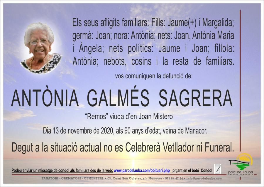 ANTÃ'NIA GALMÉS SAGRERA