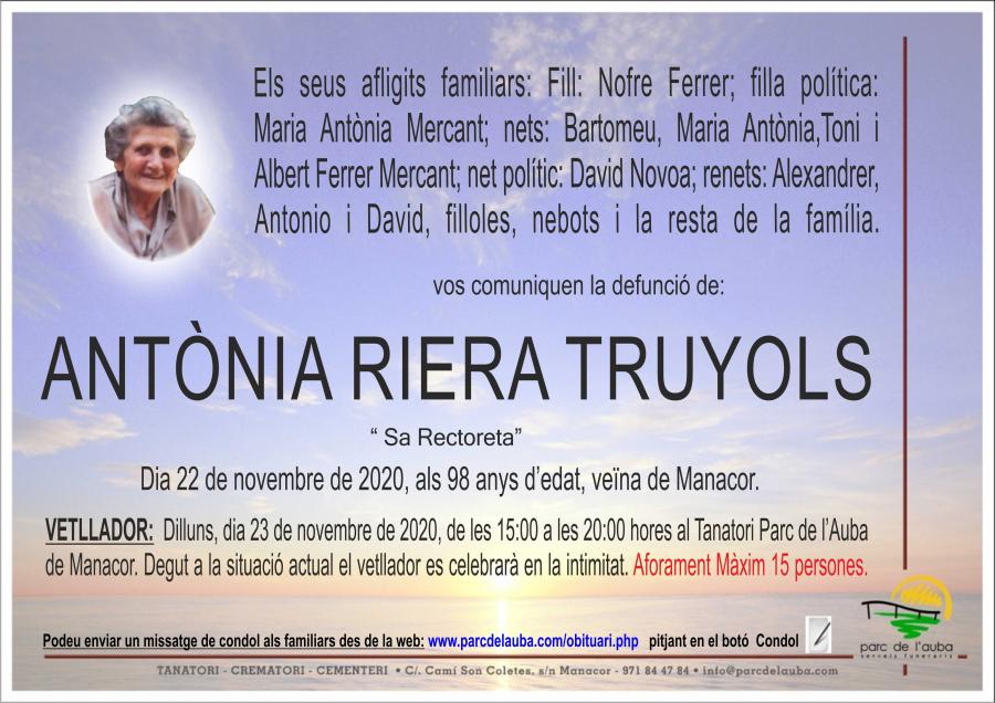 ANTÃ'NIA RIERA TRUYOLS