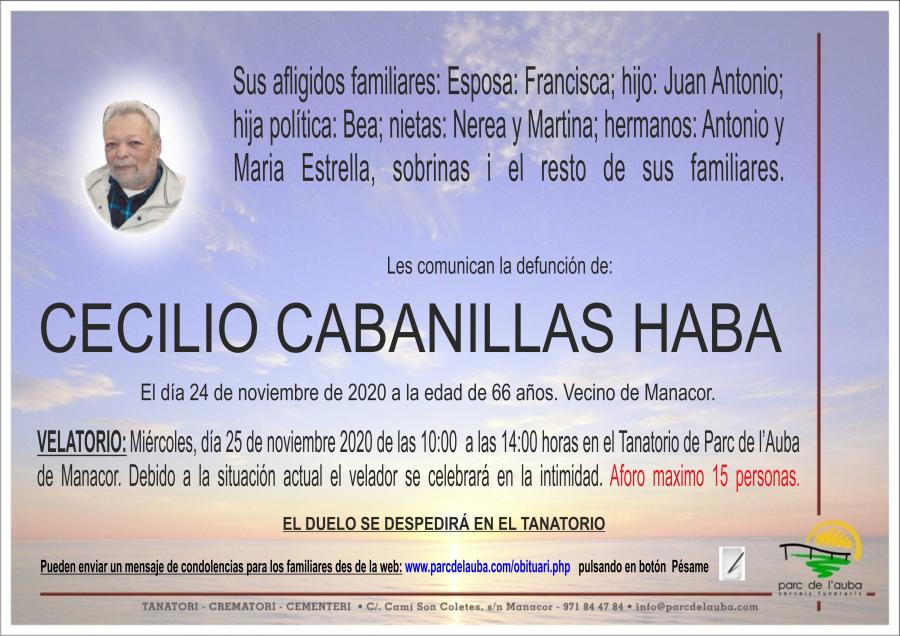 CECILIO  CABANILLAS HABA