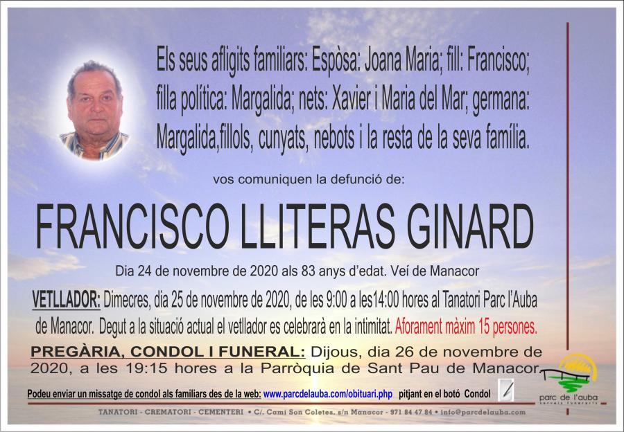 FRANCISCO LLITERAS GINARD