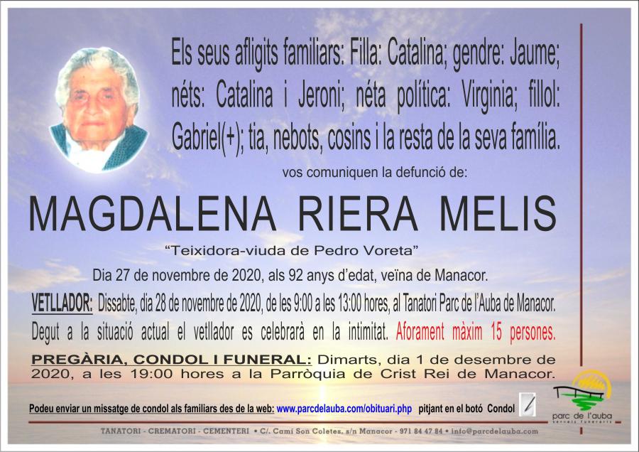 MAGDALENA RIERA MELIS