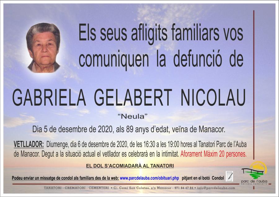 GABRIELA GELABERT NICOLAU