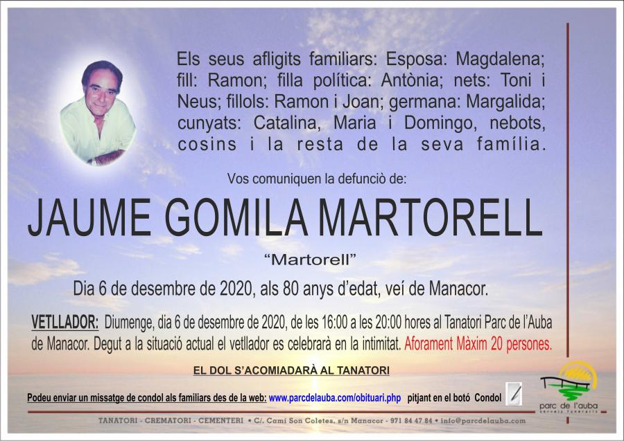 JAUME GOMILA MARTORELL