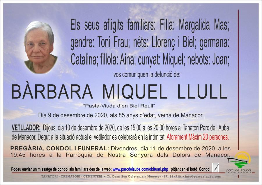 BÀRBARA MIQUEL LLULL