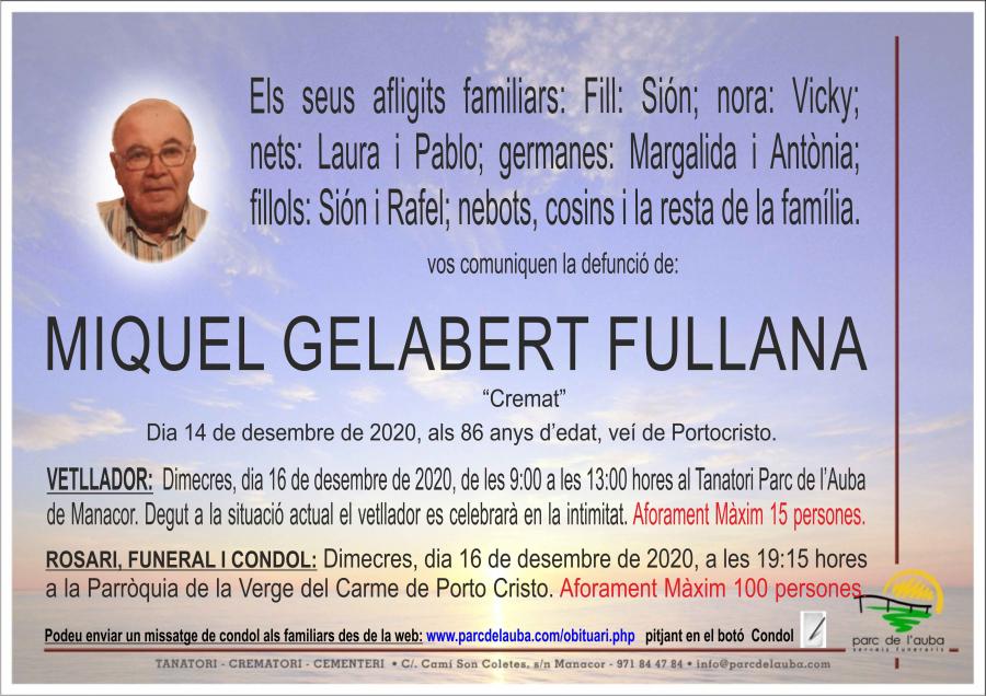 MIQUEL GELABERT FULLANA
