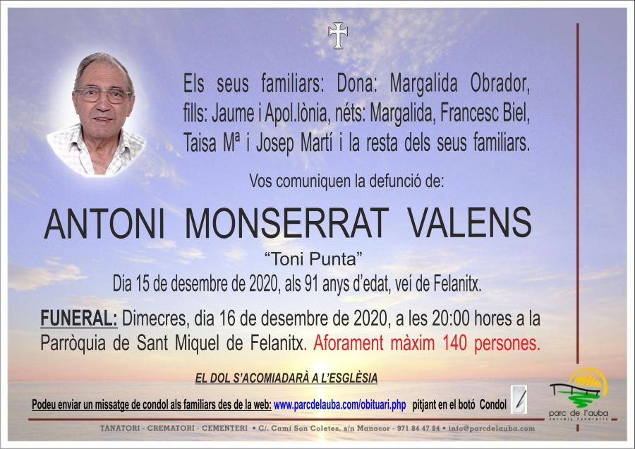 ANTONI MONSERRAT VALENS