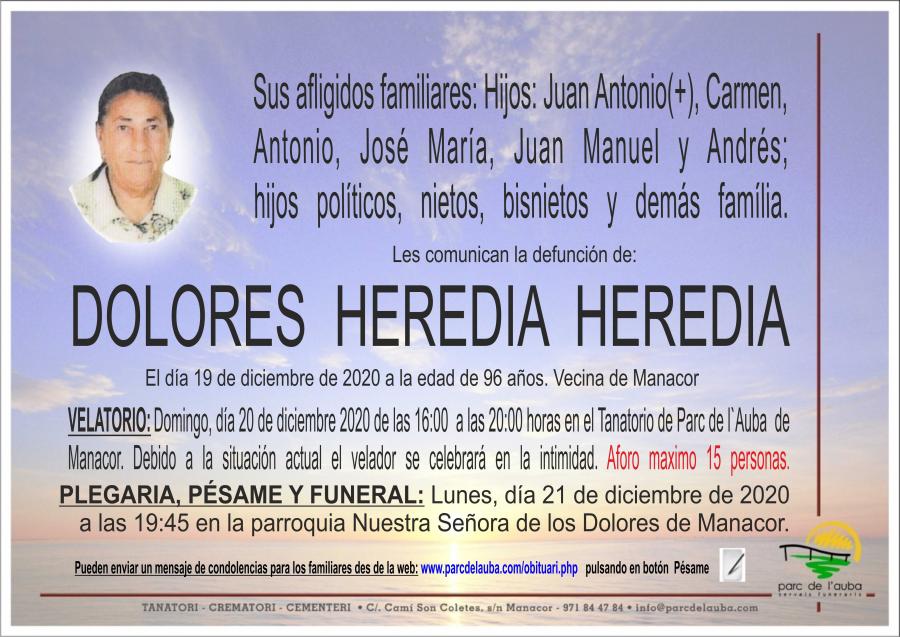 DOLORES HEREDIA HEREDIA