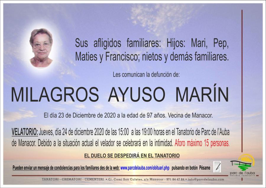 MILAGROS AYUSO MARÍN