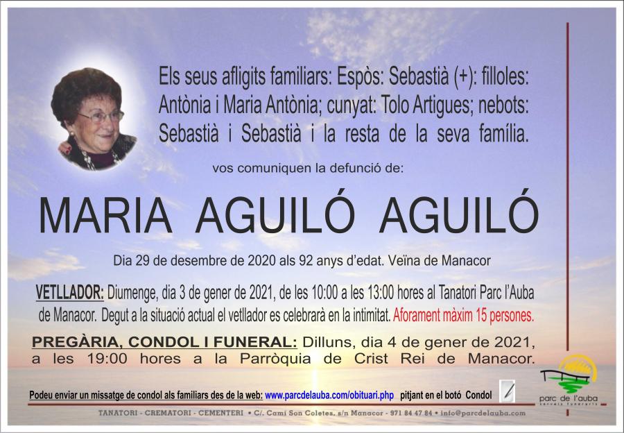 MARIA  AGUILÓ  AGUILÓ
