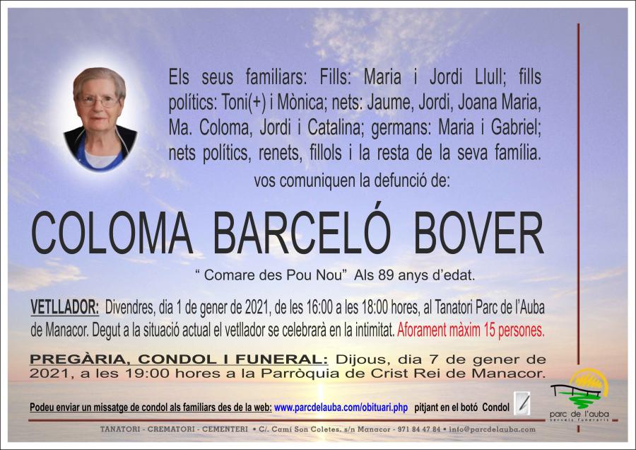 COLOMA BARCELÓ BOVER