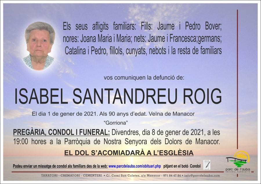 ISABEL SANTANDREU ROIG