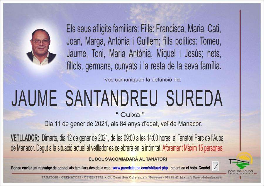 JAUME SANTANDREU SUREDA