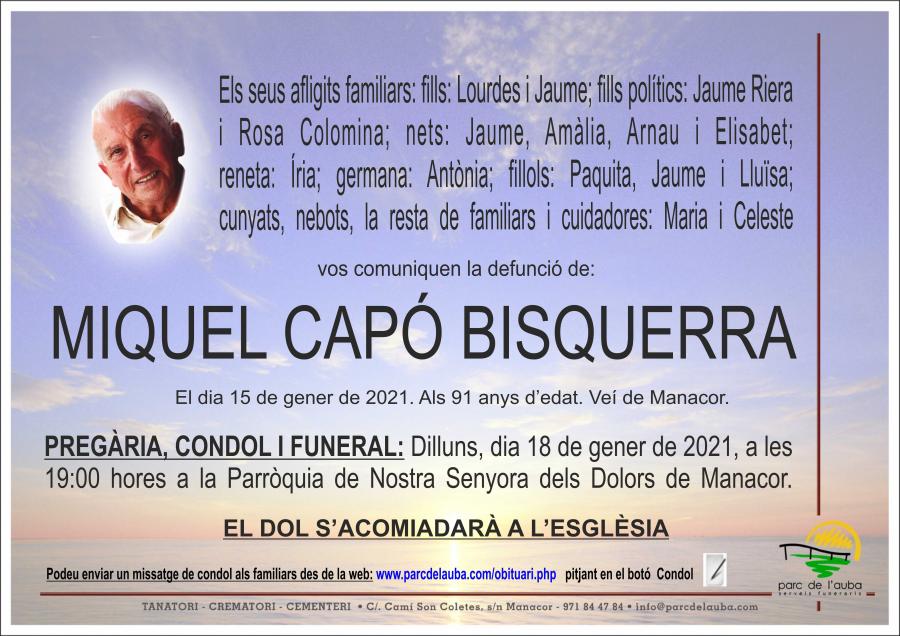 MIQUEL CAPÓ BISQUERRA