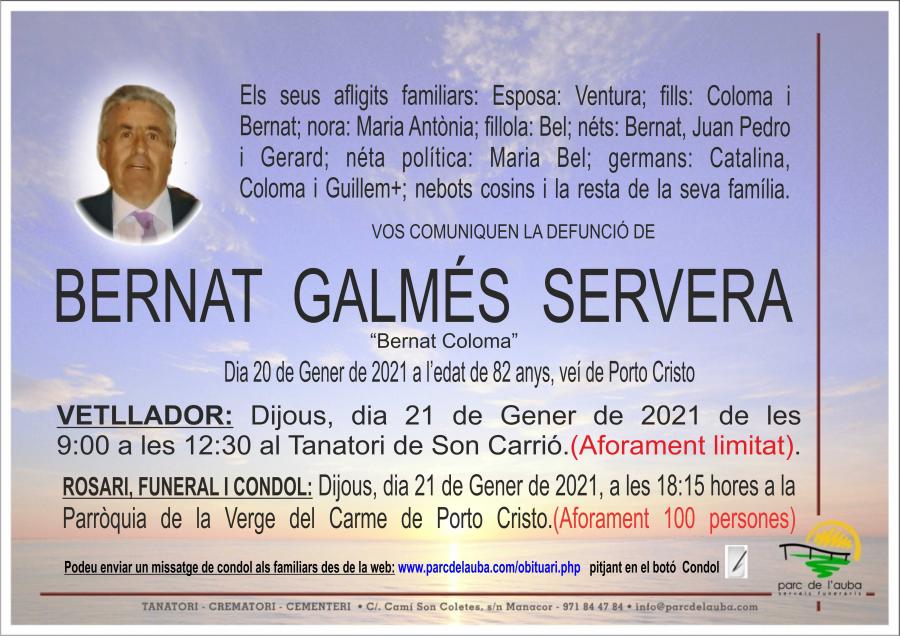 BERNAT GALMÉS SERVERA