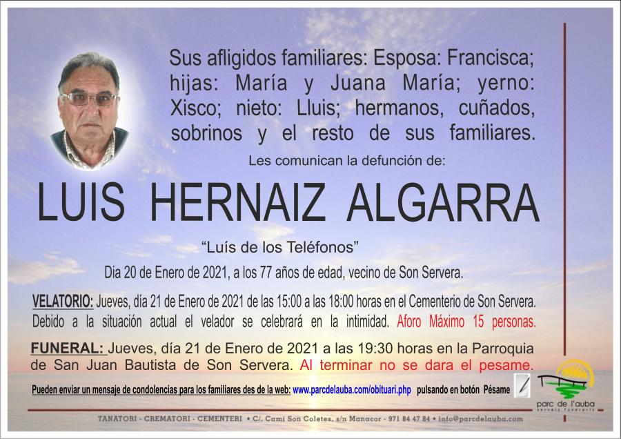 LUIS HERNAIZ ALGARRA