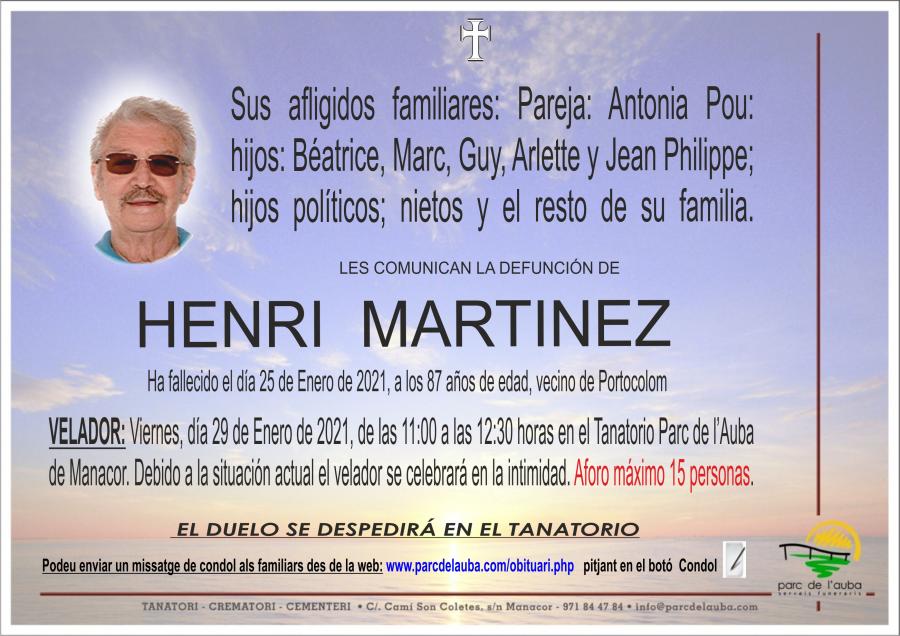 HENRI MARTINEZ