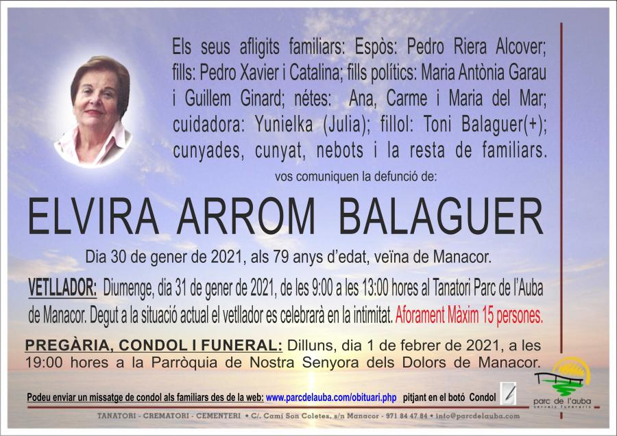 ELVIRA ARROM BALAGUER