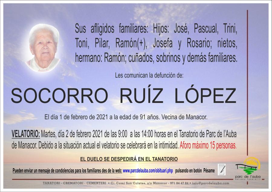 SOCORRO RUÍZ LÓPEZ
