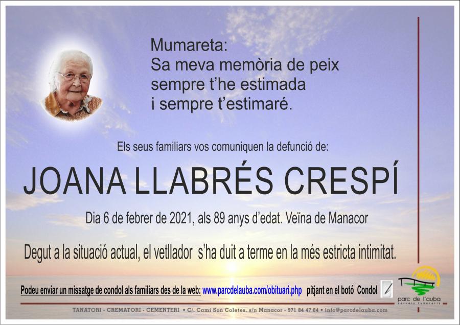 JOANA LLABRES CRESPÍ
