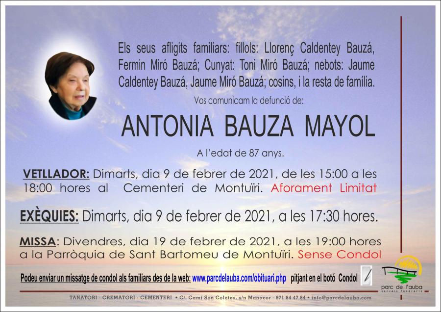 ANTONIA BAUZA MAYOL