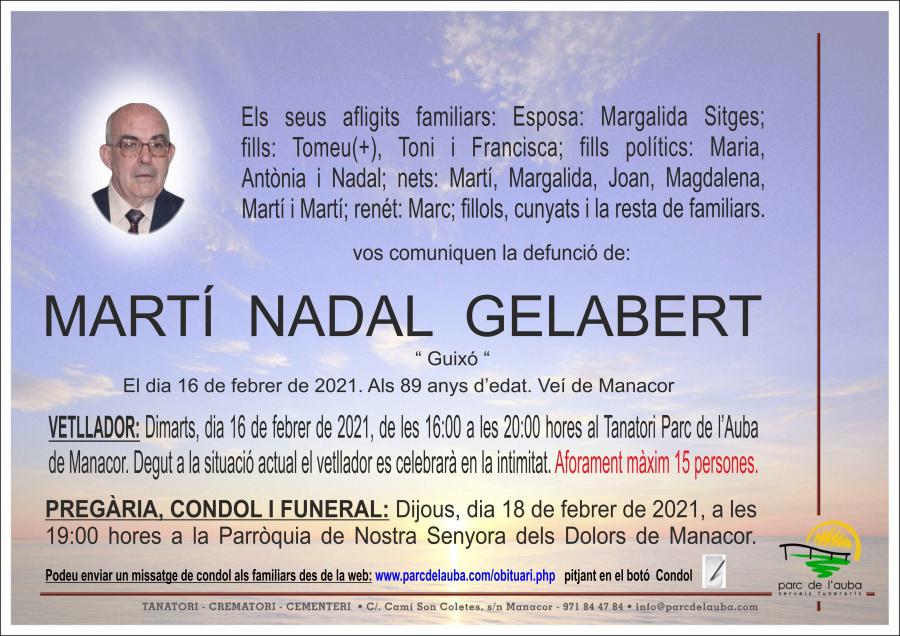 MARTÍ NADAL GELABERT