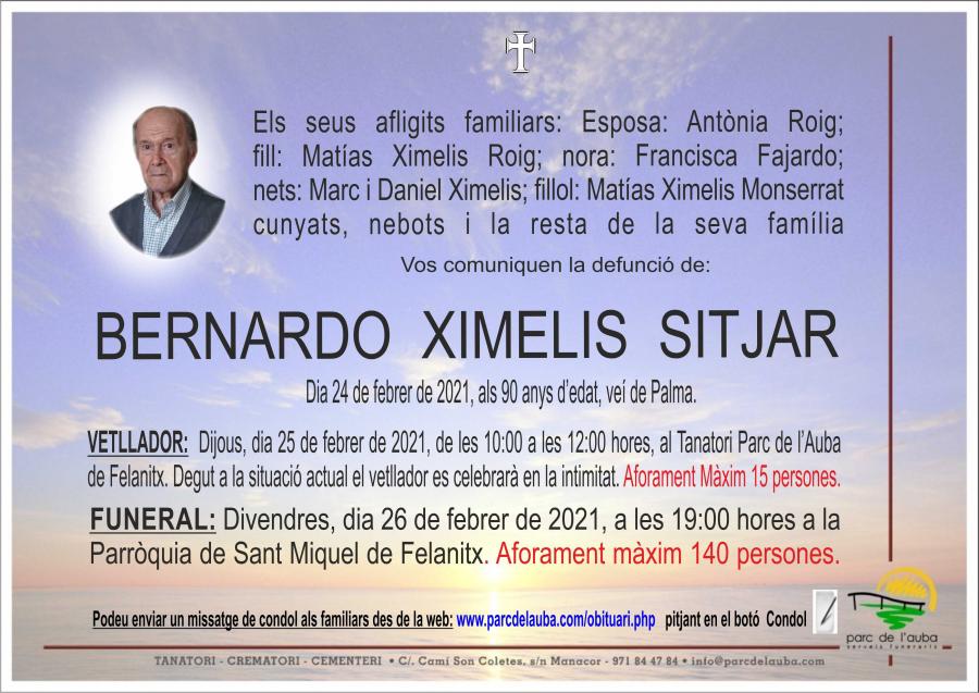 BERNARDO XIMELIS SITJAR