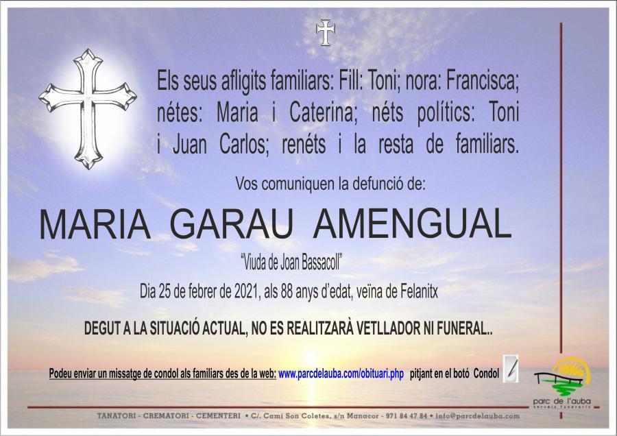 MARIA GARAU AMENGUAL