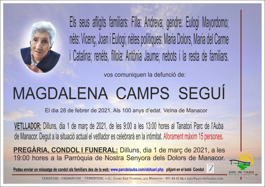 MAGDALENA CAMPS SEGUÍ