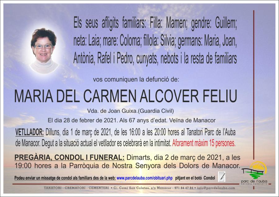 MARIA DEL CARMEN ALCOVER FELIU