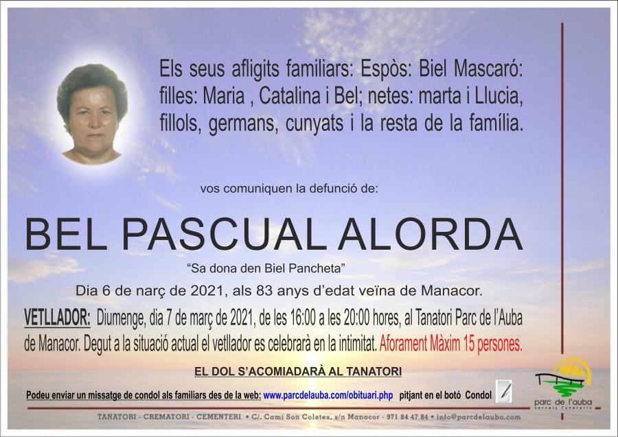 BEL PASCUAL ALORDA
