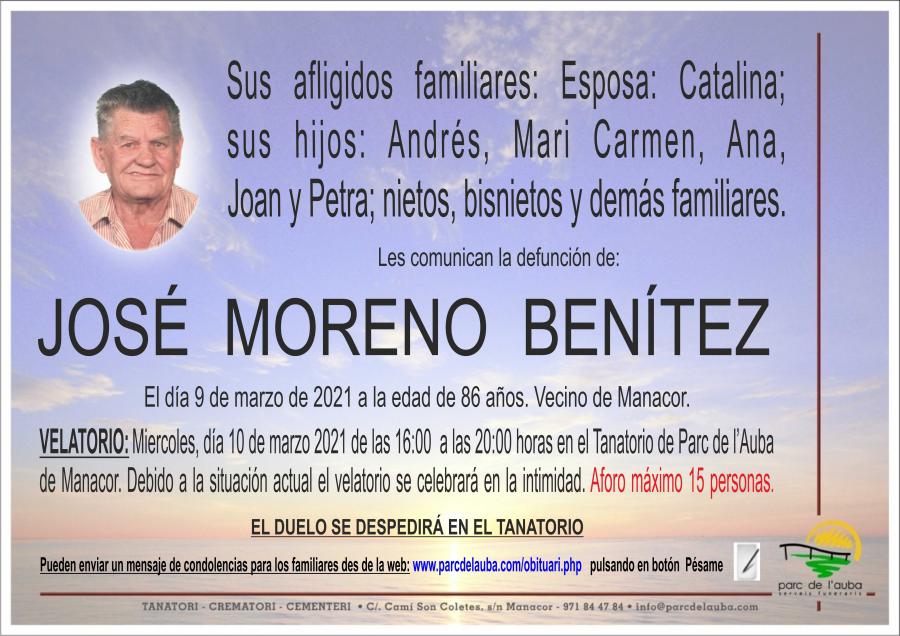 JOSÉ MORENO BENÍTEZ