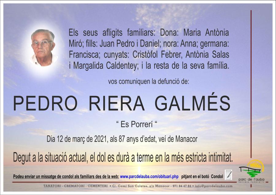 PEDRO RIERA GALMÉS