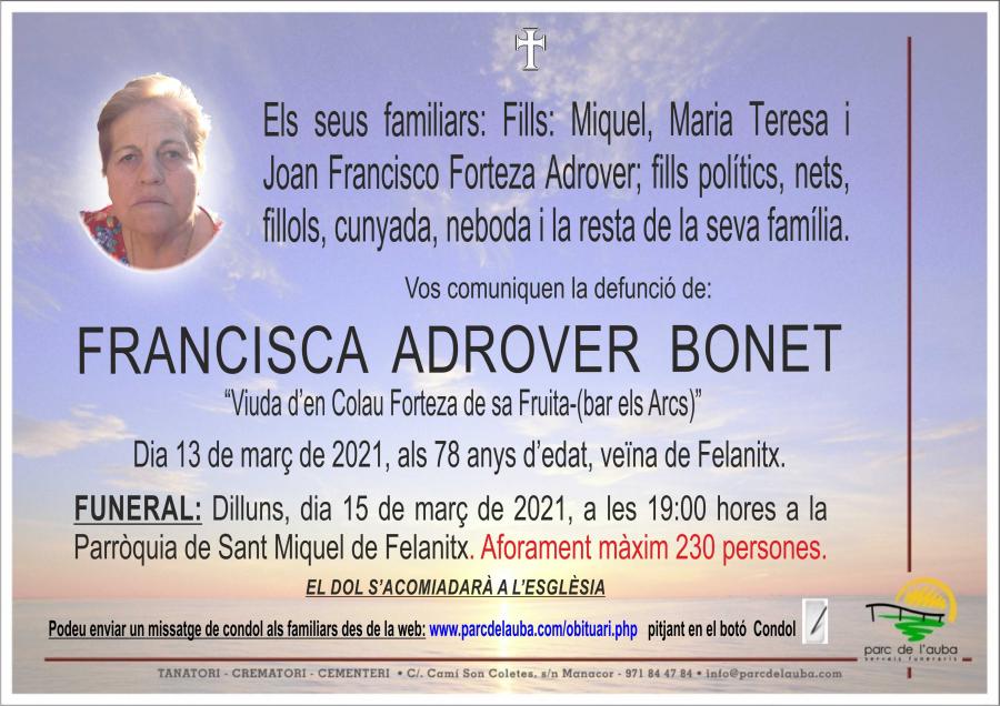 FRANCISCA ADROVER BONET