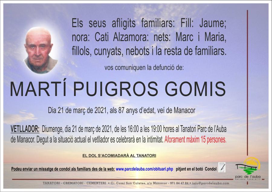 MARTÍ PUIGROS GOMIS