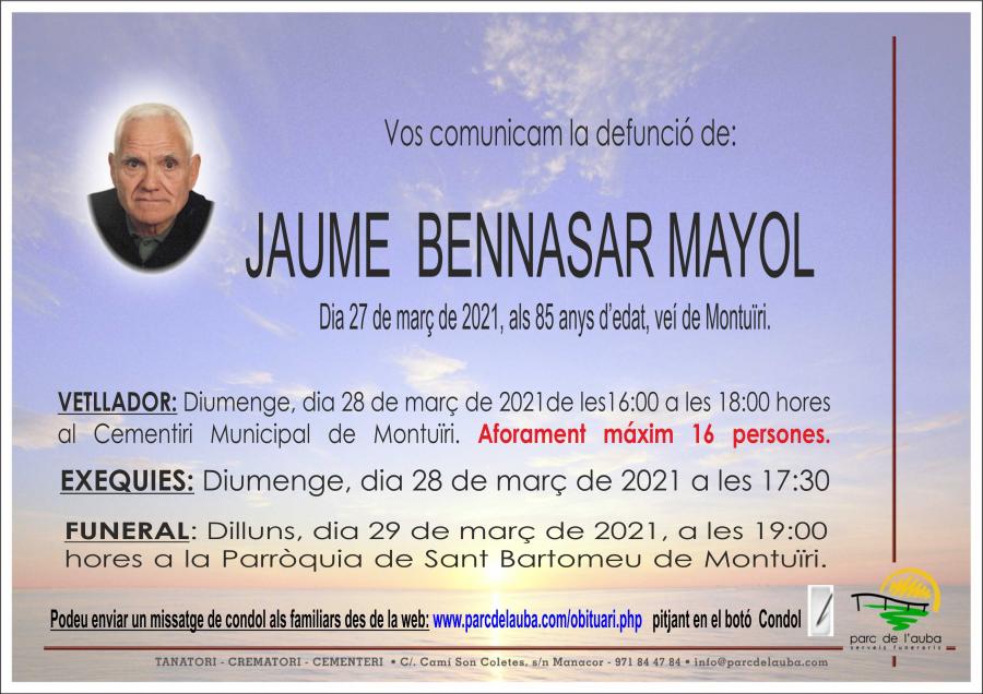 JAUME BENNASAR MAYOL