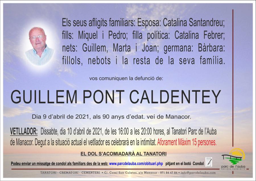 GUILLEM PONT CALDENTEY