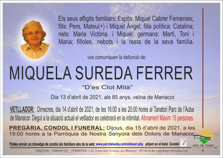 MIQUELA  SUREDA FERRER