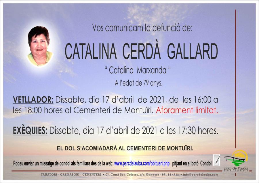 CATALINA CERDÀ GALLARD