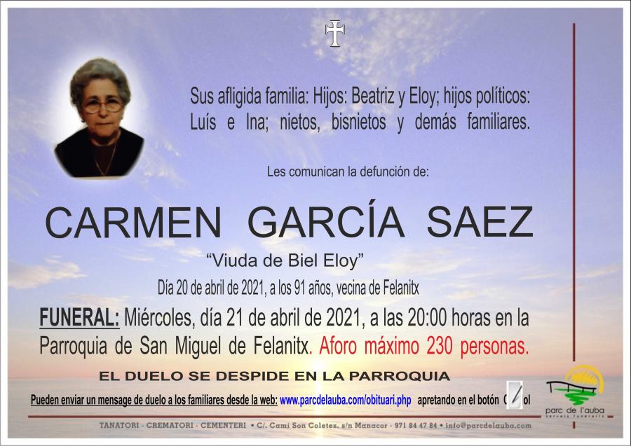 CARMEN GARCÍA SAEZ
