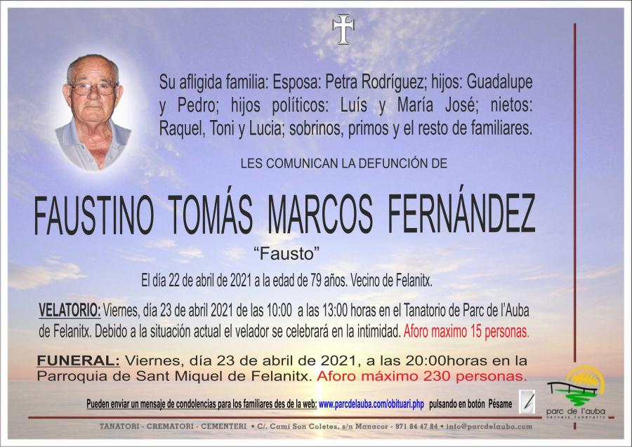 FAUSTINO TOMAS MARCOS FERNANDEZ